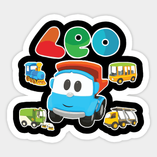 LEO the truck Building Trains, Trucks and Cars Sticker
